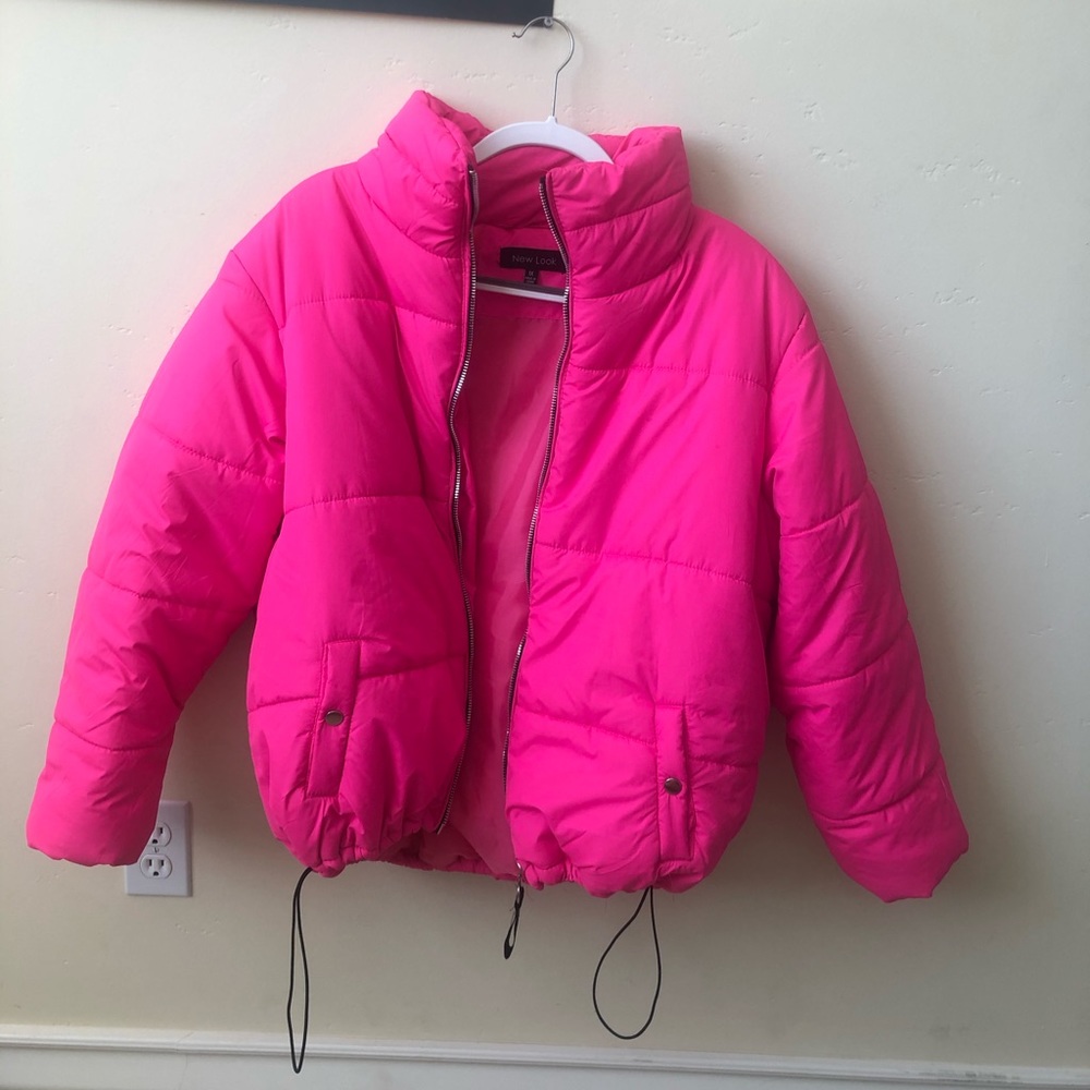 HOT PINK PUFFER COAT